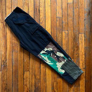 Hamid Holloman Philadelphia Men's Black Green Brown Military Camo Cargo Pants‎
